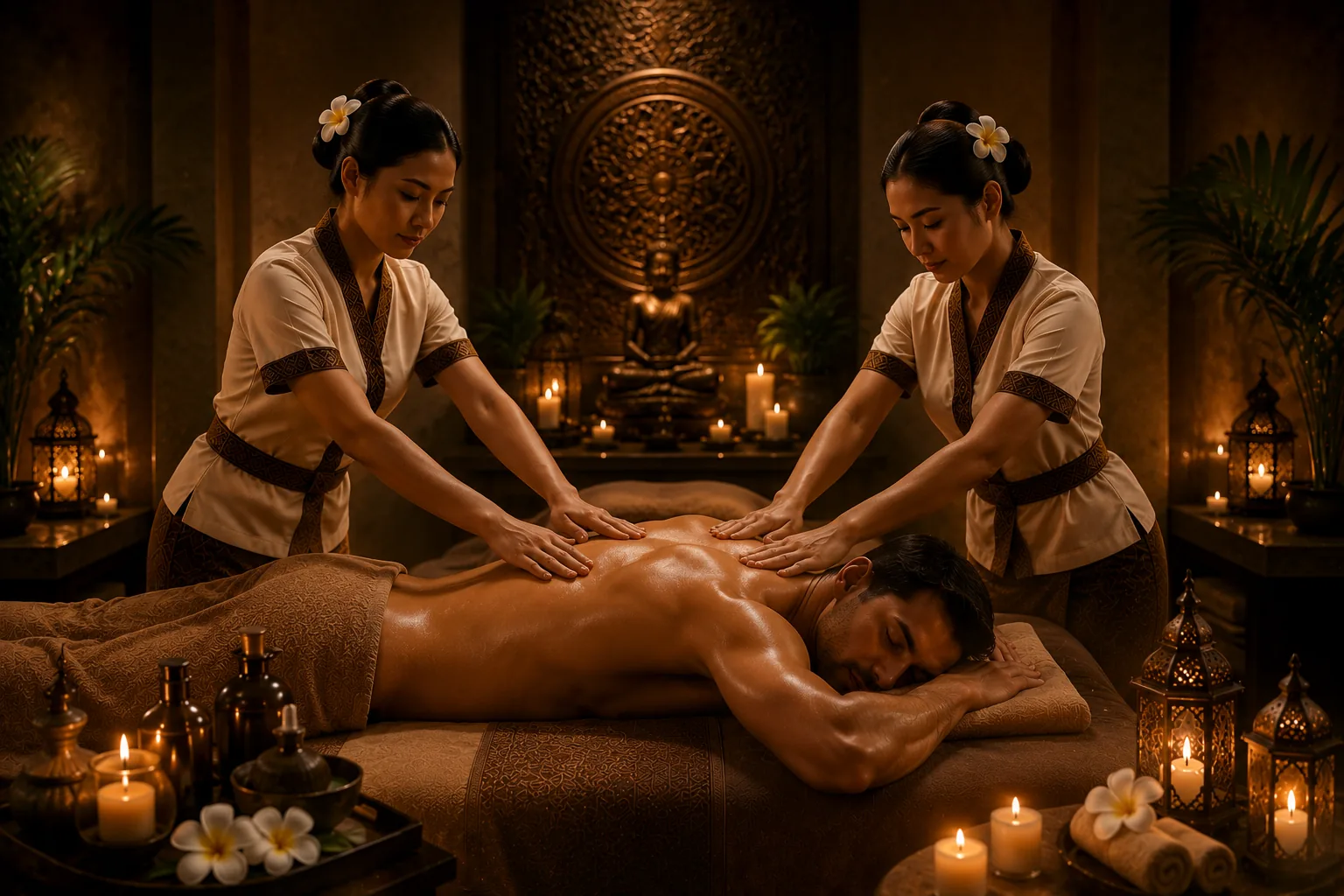 Four hand massage in Dubai