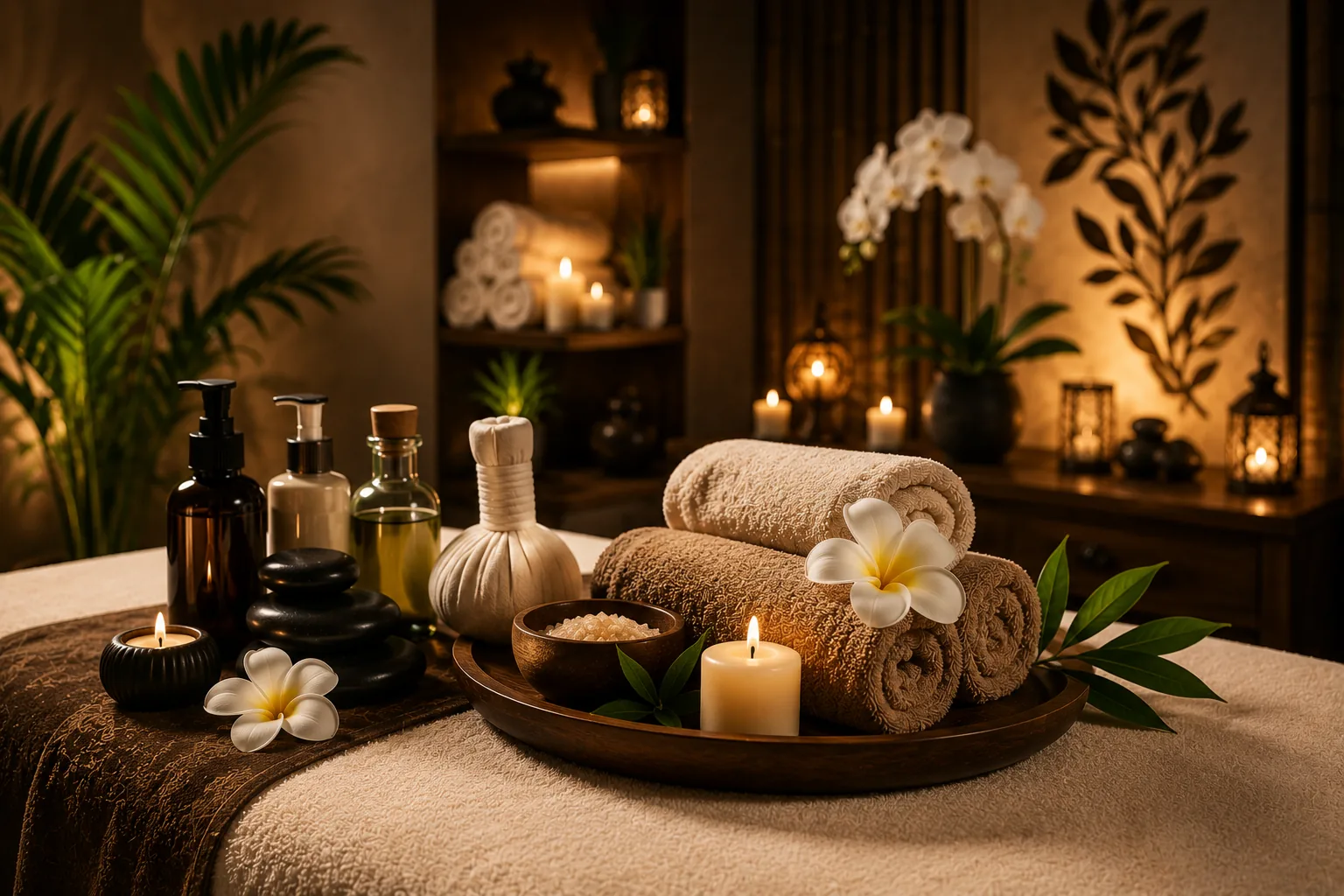 Arjan spa – private treatment room at Plus Star Spa