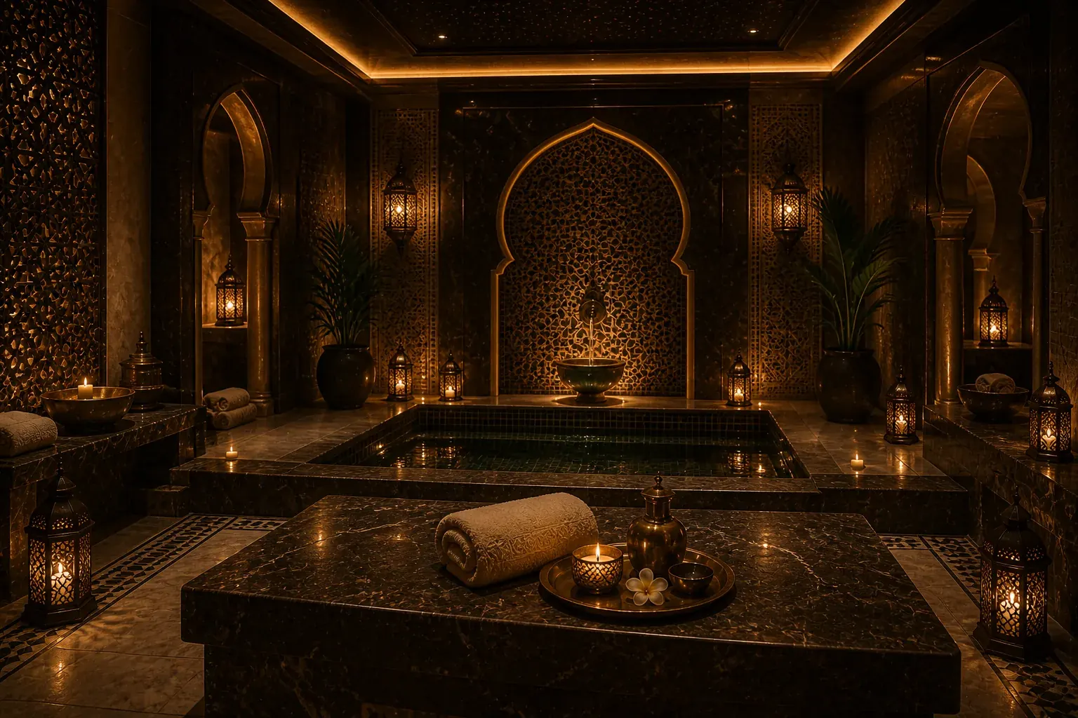 Spa interior at Plus Star Spa, Arjan