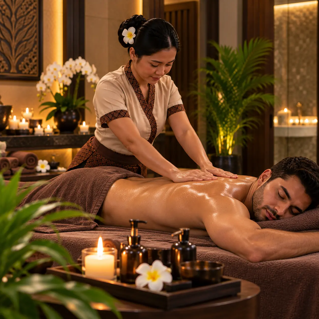 Deep tissue back massage in Arjan, Dubai