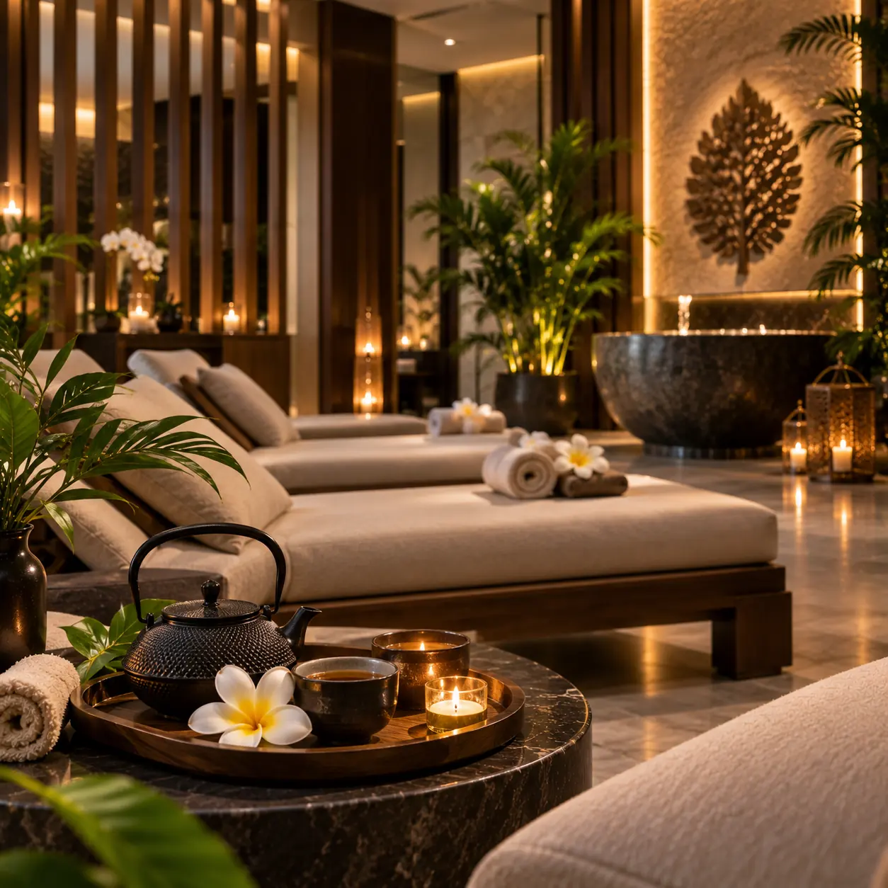 Spa near Motor City and Sports City – relaxation area at Plus Star Spa