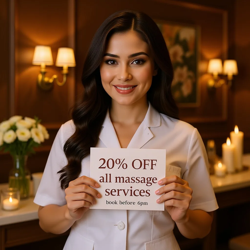 20% off massage services